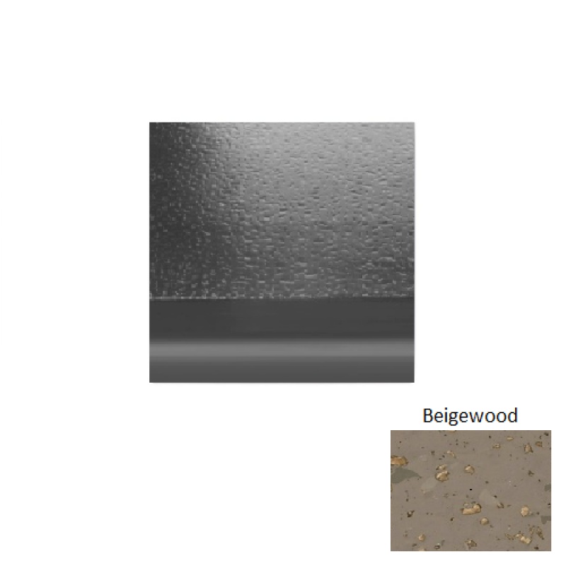 Renew 99 Beigewood With 2 Inch Nose Rubber Stair Tread - Hammered