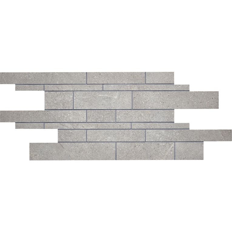 Anthea Gray Porcelain Mosaic - Stacked - Matte