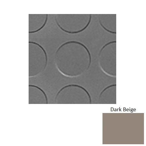 Flextones Dark Beige Rlt Radial Low Profile Rubber Distinct Designs Tile - Textured - 18" X 18"