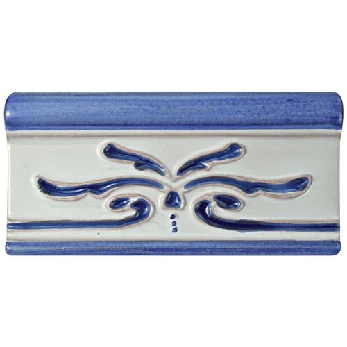 Novecento Evoli Cobalto Cenefa Ceramic Wall Trim