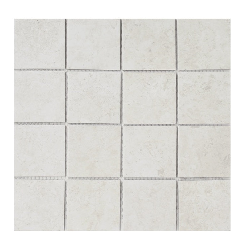 Gallery Tuscan Bianco Porcelain Mosaic - 3" X 3" - Matte