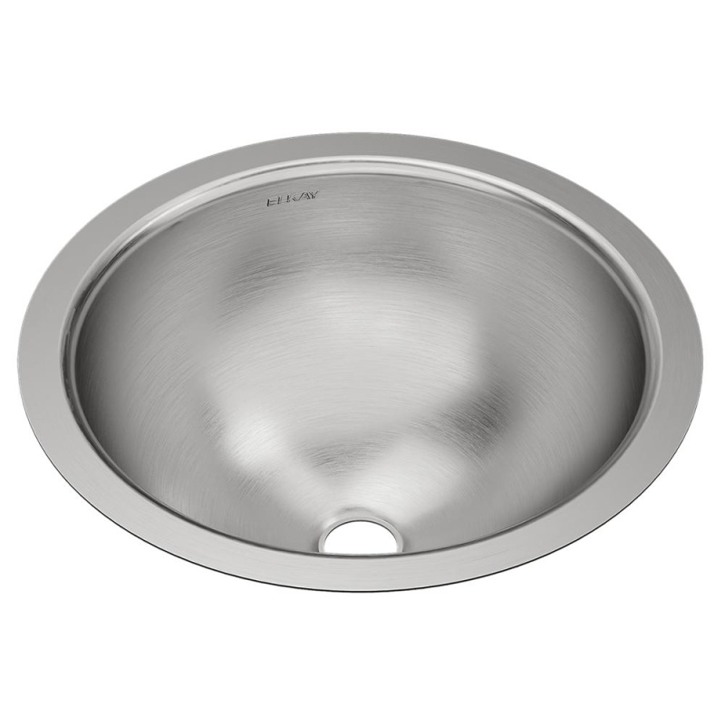 Eluh12lv Lustertone Classic Stainless Steel Undermount Single Bowl Bathroom Sink - 14 3/8" X 14 3/8" X 6" - Stainless Steel