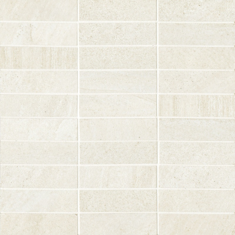 Purestone Bianco Porcelain Mosaic - 1" X 4" Stacked - Natural