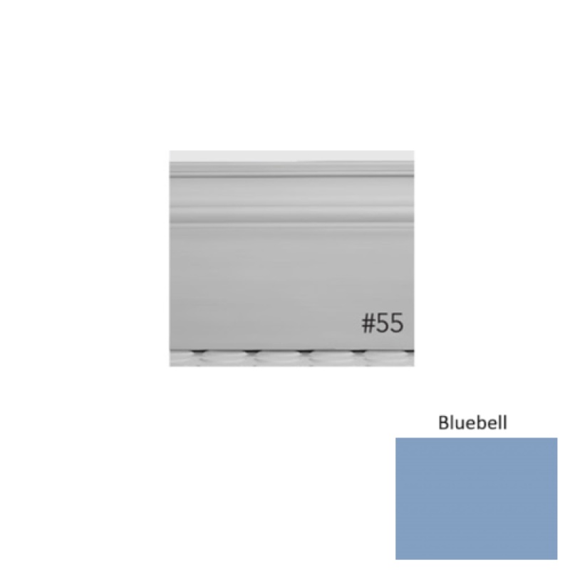 Pinnacle Plus #55 Nobility Bluebell Rubber Wall Base - 5 1/2" X 8 Ft