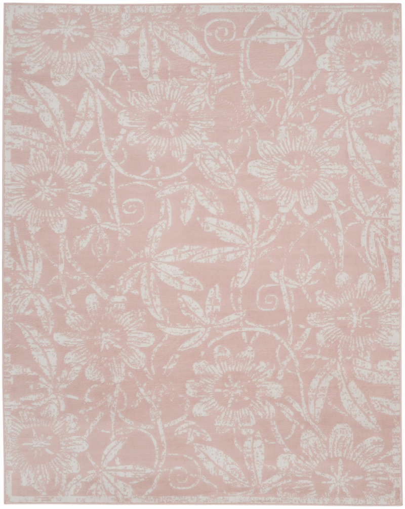 Whimsicle Whs05 Pink Polypropylene Farmhouse Area Rug