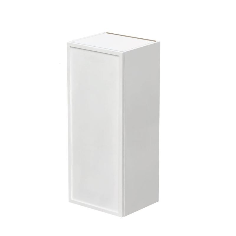 Shady White Slim Shaker Wood Kitchen Wall Cabinet - 15" X 12" X 36" (Assembly Required) - White