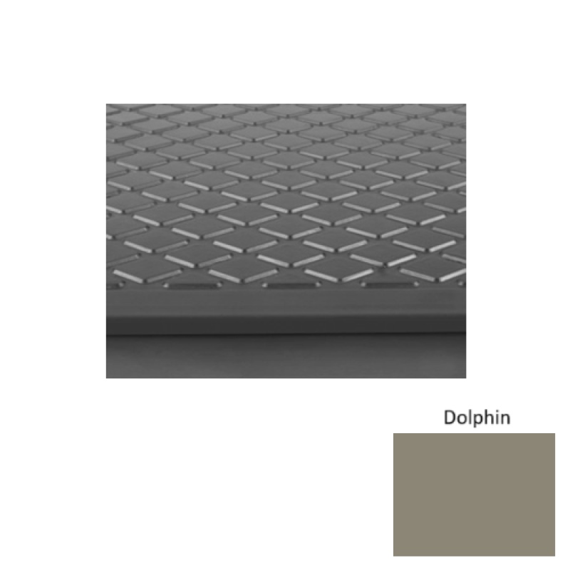 Solid 30 Dolphin Diamond Rubber (Sq) Stair Tread - Textured