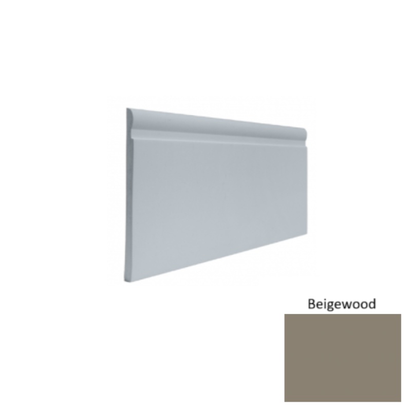 Contours #85 Fashion Beigewood Rubber Profiled Wall Base - Satin