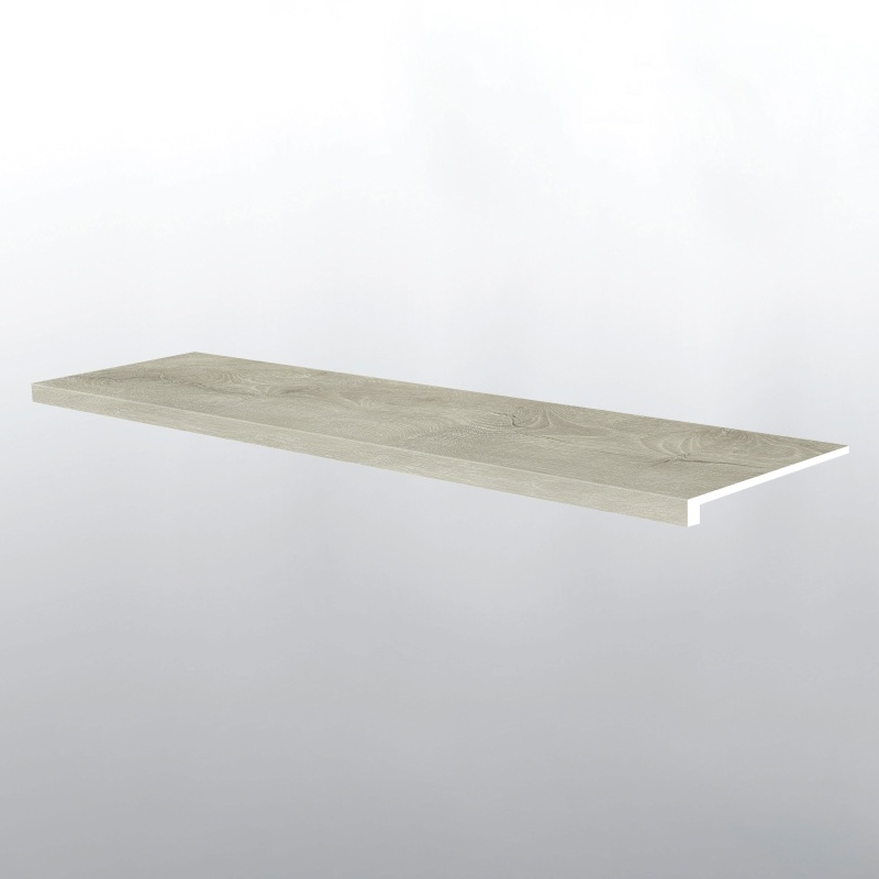 Everlife Lvt Kallum York Gray Luxury Vinyl Moulding / Trim - 12" X 47.25" Stair Nose - Low Gloss