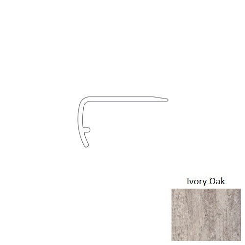 Ivory Oak Luxury Vinyl Overlap Stair Nose Trim