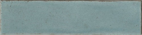 Maiolica Aqua Crackled Ceramic Tile - Matte - 3" X 12"