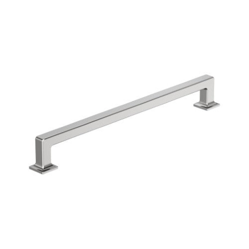 Lintel Zinc Bar Cabinet Pull - Polished Chrome