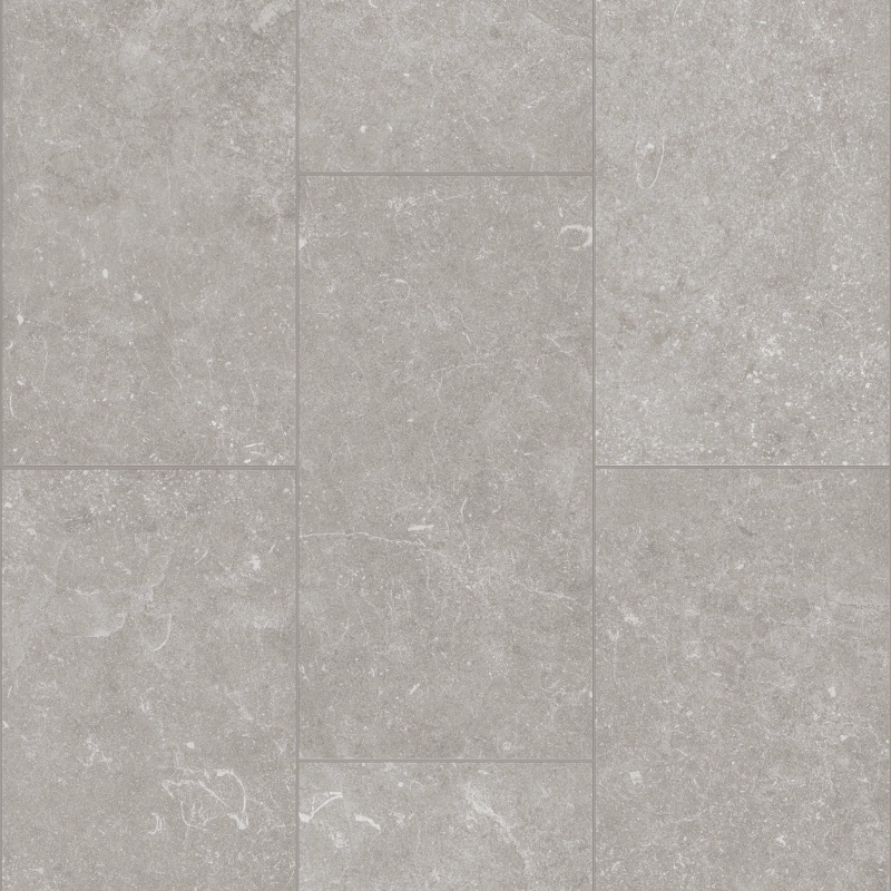 Pro Series Paragon Tile Plus Pewter SPC Vinyl Flooring, ScufResist, 12" x 24"