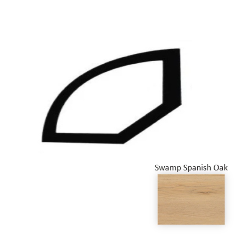 New Series Swamp Spanish Oak Embossed Quarter Round