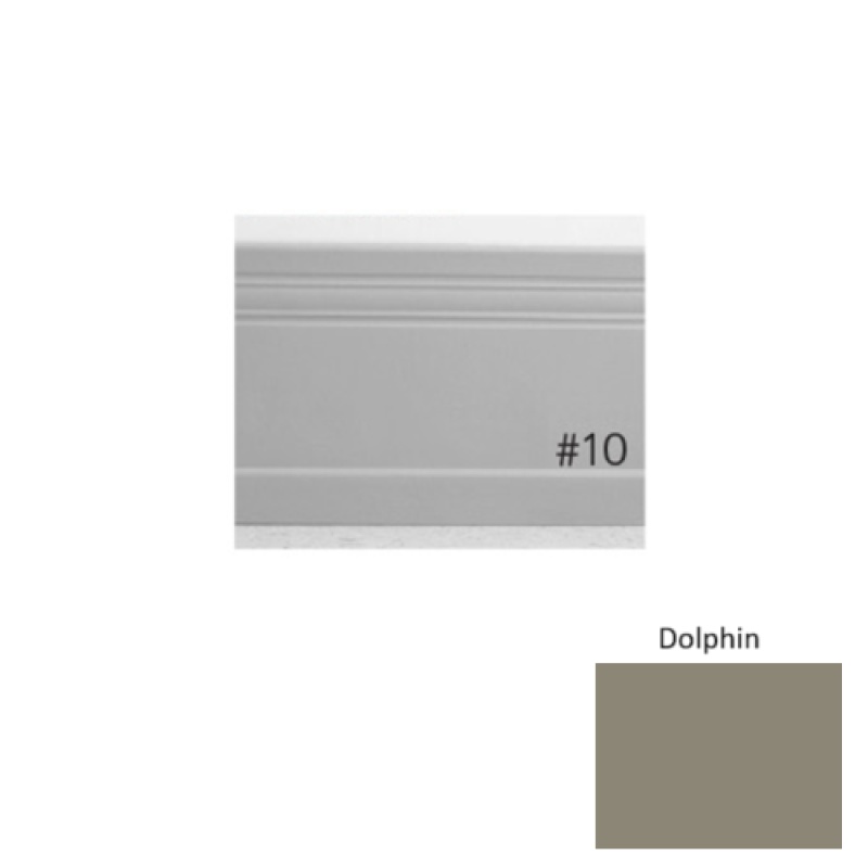Pinnacle Plus #10 Serenity Dolphin Rubber Coil Wall Base - 4" X 60 Ft