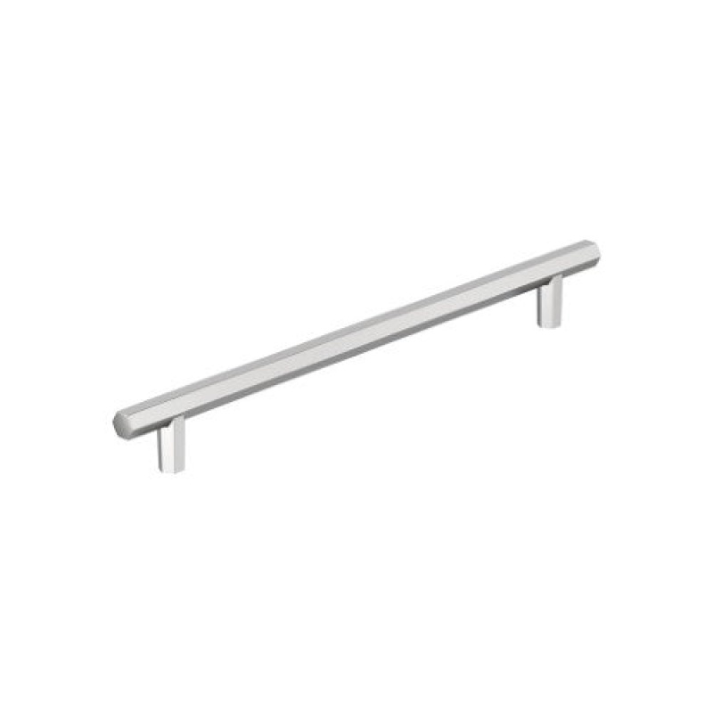 Caliber Zinc Bar Cabinet Pull - Polished Chrome