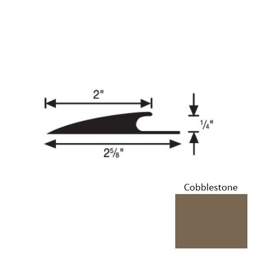 Flextones Cobblestone Vinyl 186 Carpet Edge Guard