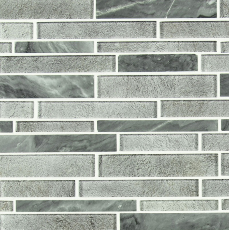 Fountain Hills Glass & Stone Mosaic - Linear - Glossy