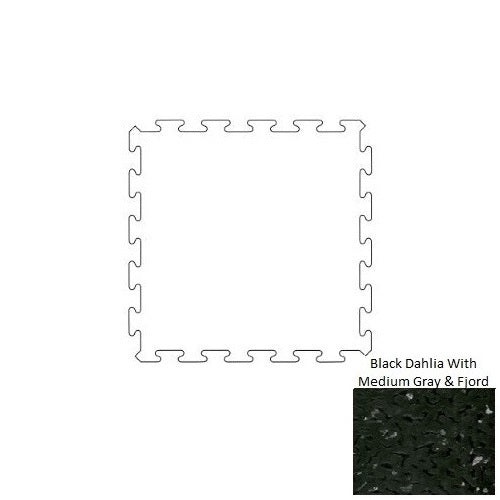 Tuflex Force Black Dahlia Rubber Interlocking Tile