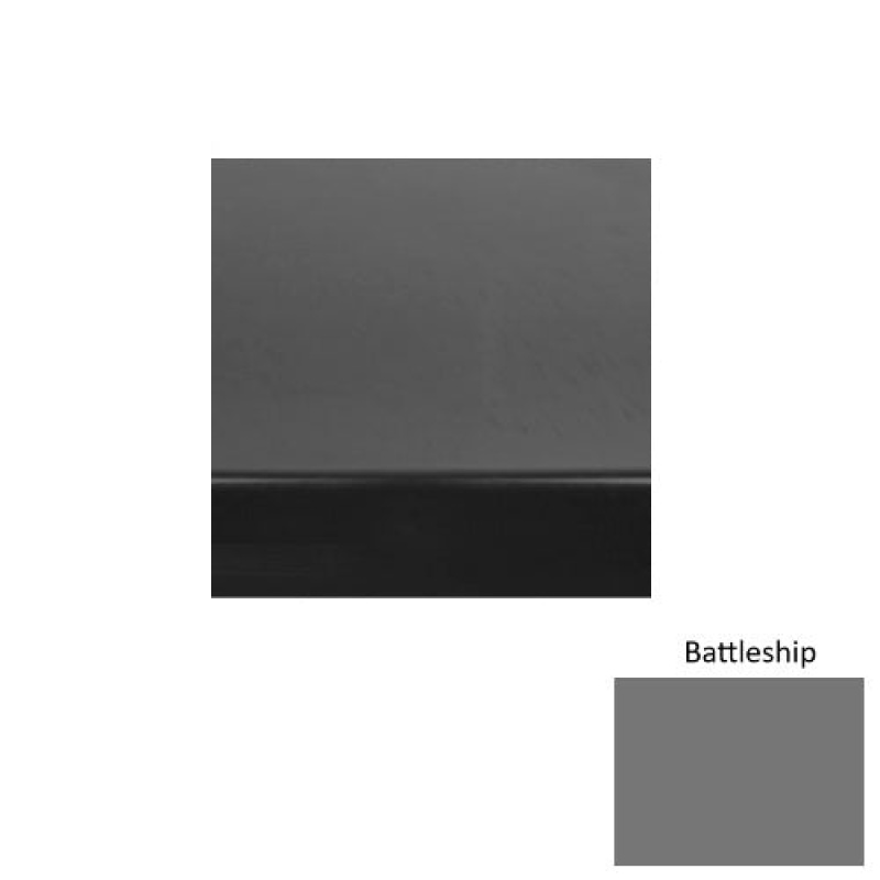 Solid 60 Battleship Heavy Duty Rubber (Sq) With Black Abrasive Strip Stair Tread - Smooth
