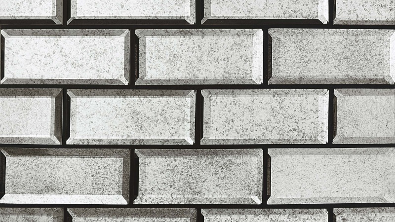 Imperial Dutchess Beveled Glass Tile - Glossy 2 1/2" x 6"