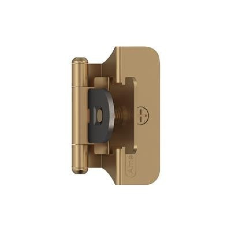 Champagne Bronze Steel Face Frame Self Close Mortise Cabinet Hinge - 1/4" (7 Mm) Overlay - Champagne Bronze
