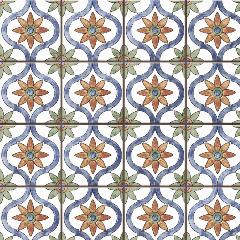 Sentier Des Bourges Porcelain Tile - Mixed - 4 1/2" X 4 1/2"
