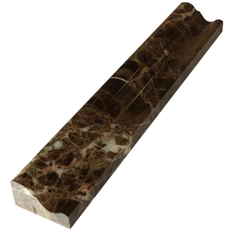 Emperador Dark Marble 2" x 12" Crown Molding