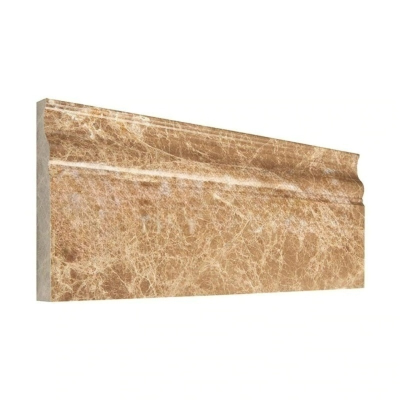Emperador Light Marble Baseboard 4 3/4" x 12" Polished