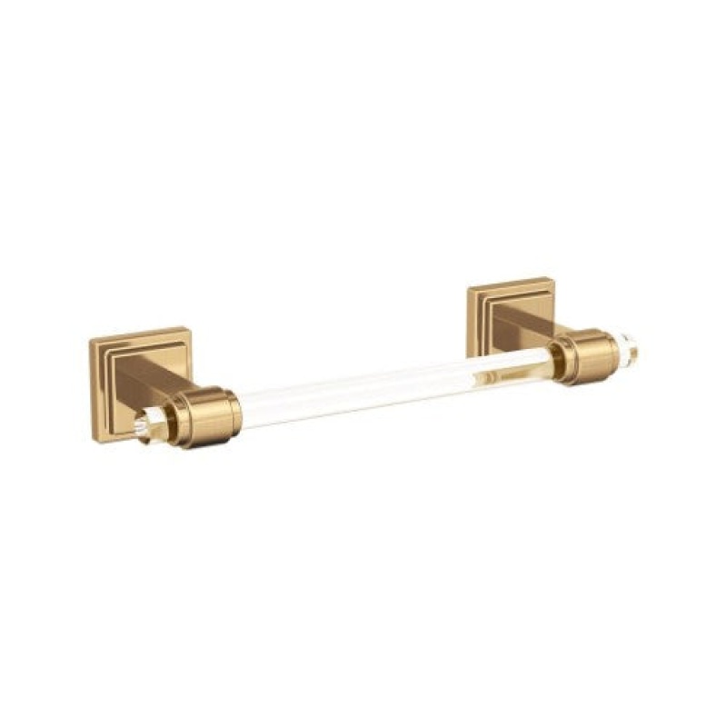 Glacio Zinc & Acrylic Single Wall Mounted Towel Bar