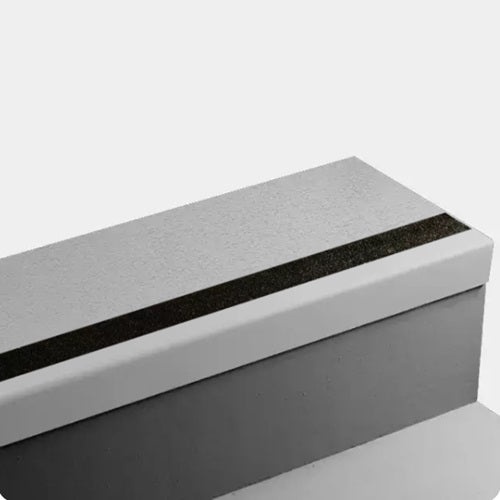 Johnsonite Vapor Grey Rice Paper Rubber Stair Tread
