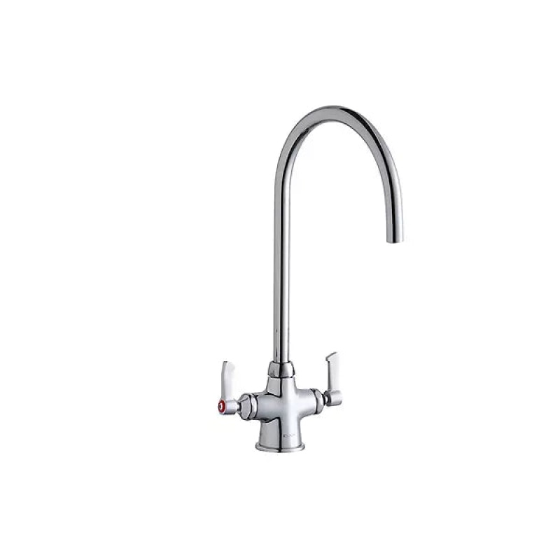 Elkay Chrome Deck Mount Kitchen Faucet