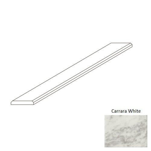 Carrara White Marble Threshold - 2" x 36" x 3/8" - Polished