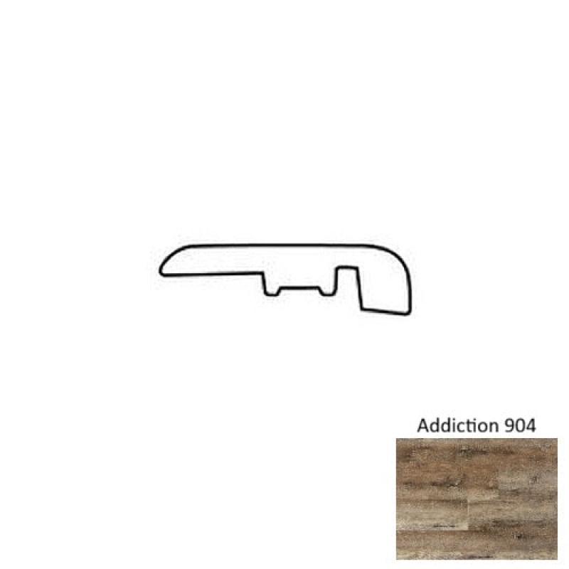 Addiction 904 Luxury Vinyl Moulding / Trim - 1 3/8" X 94" End Cap - Urethane