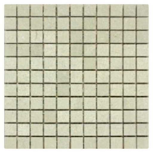 Sea Grass Limestone Mosaic - 1" X 1" Tumbled, Per Pack: 20 Sqft
