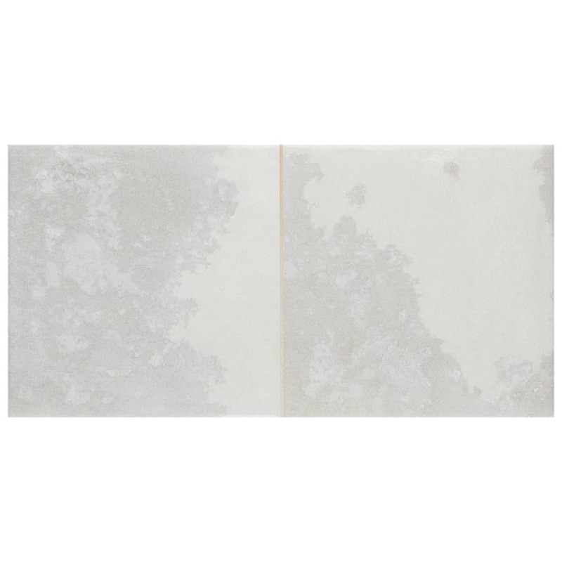 Kings Luxe Tradition Square Silver Porcelain Tile - Mixed - 7 7/8" X 15 3/4"
