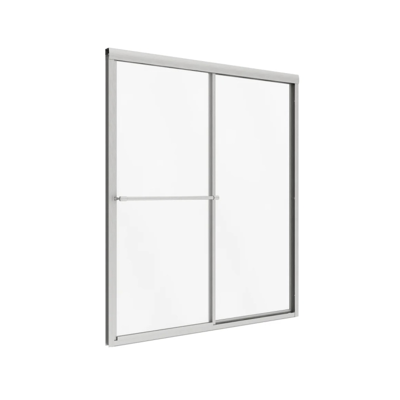 Tides Brushed Nickel Sliding Framed Shower Door