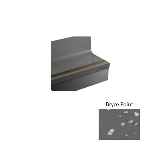 Johnsonite Bryce Point Raised Square Rubber Stair Tread Trim