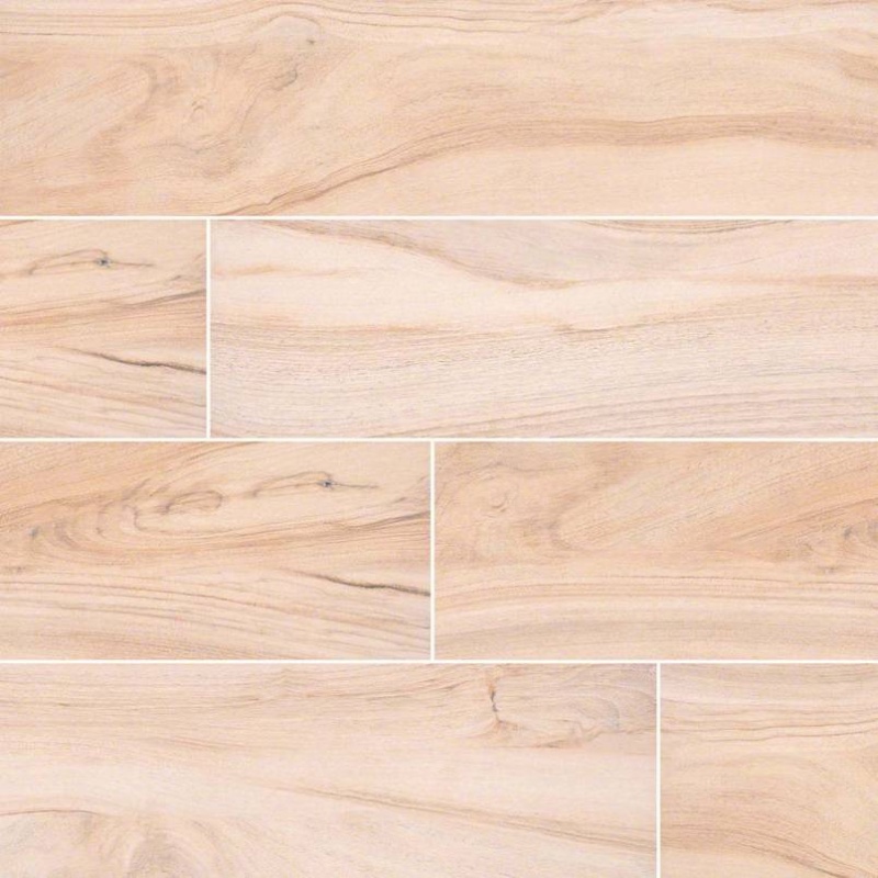 Aspenwood Artic Porcelain Tile - Matte - 9" X 48"