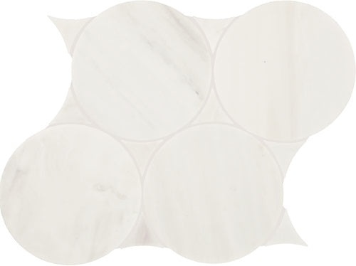Eclessia Marble Pacifica Marble Mosaic - 6" Circle - Polished