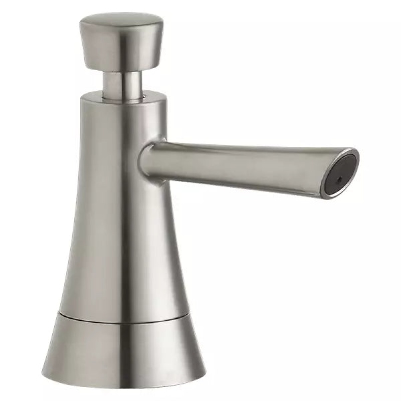 Lustrous Steel Soap / Lotion Dispenser - 4 3/4" - Lustrous Steel