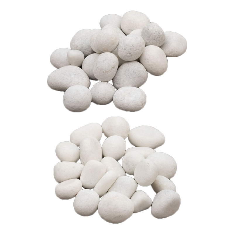Snow White Marble Pebble - Tumbled - Random Sizes