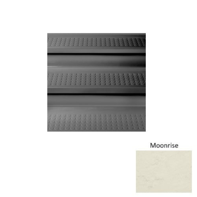 Marbleized 98 Moonrise Vantage Raised Circular Rubber (Sq) Stair Tread - Textured