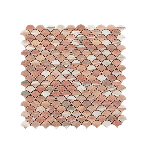 Eternal By Jeffrey Court Gown Marble Mosaic - Fan - Polished