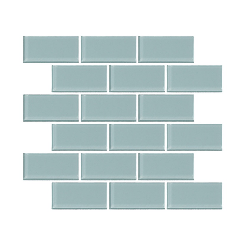 Urban Textures Contempo Sky Blue Glass Mosaic