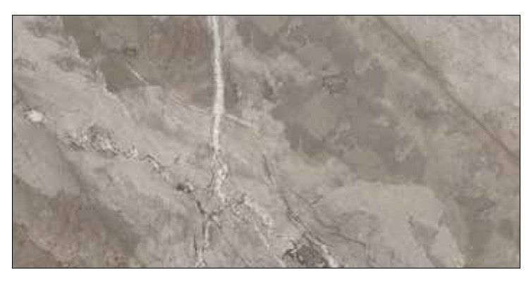 Porceluxe Sefia Grey Porcelain Tile - Polished 12" x 24"