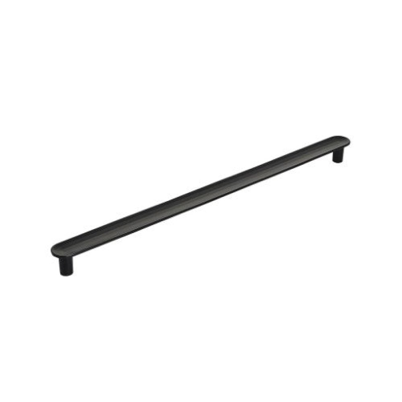 Concentric Zinc Finger Cabinet Pull - Matte Black