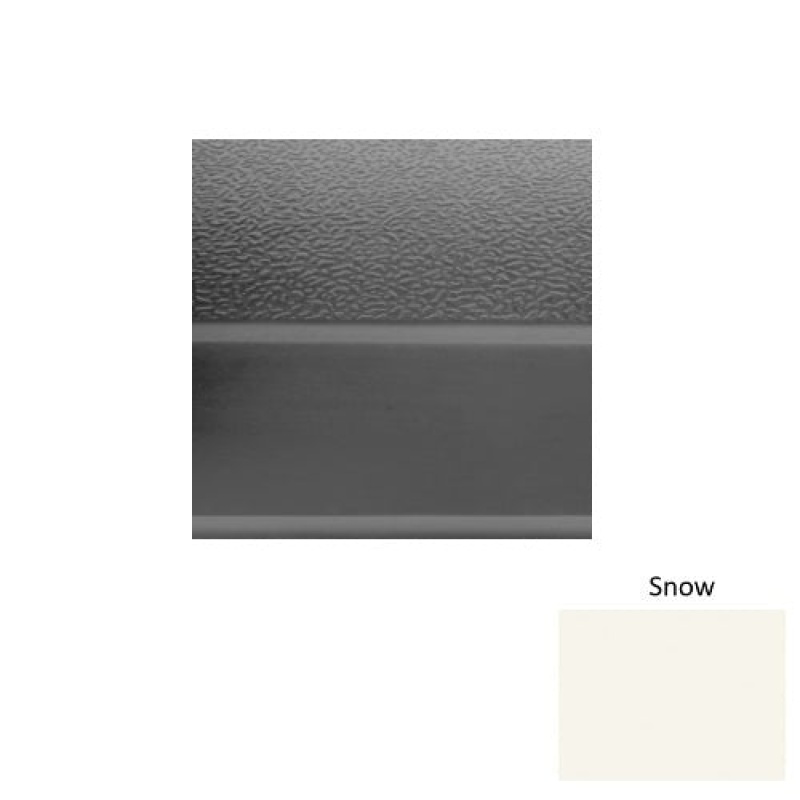 Solid 93 Snow Rubber (Sq) With Galley Red Abrasive Strip Stair Tread With Dupont Kevlar - Textured