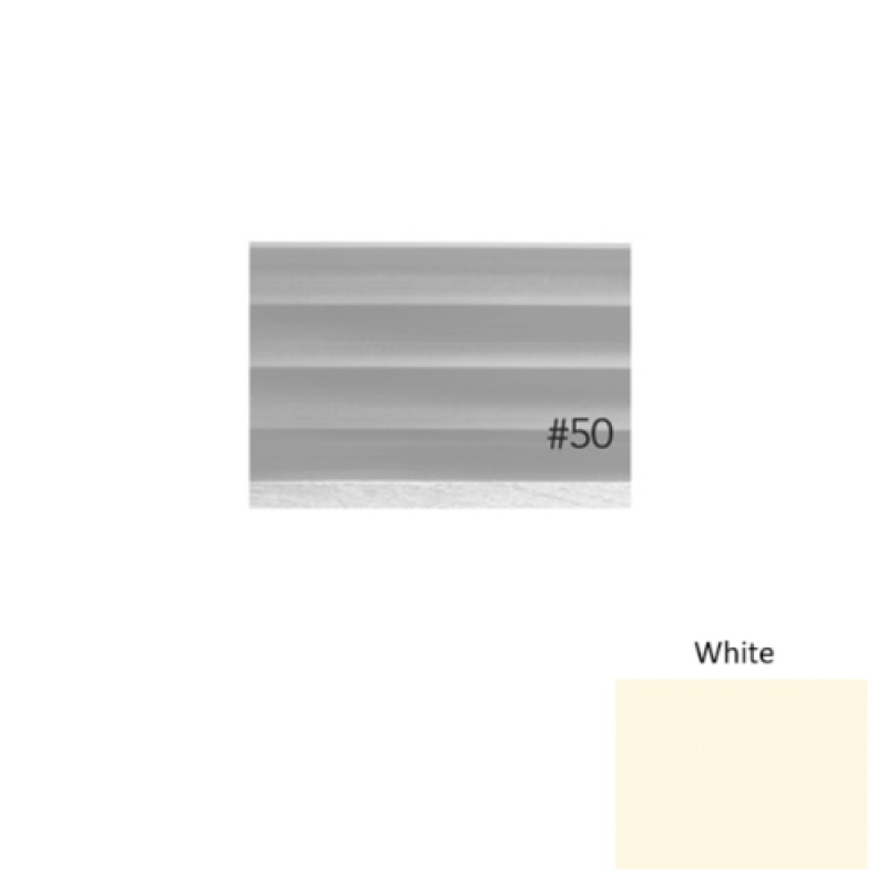 Pinnacle Plus #50 Impressions White Rubber Coil Wall Base - 4" X 60 Ft