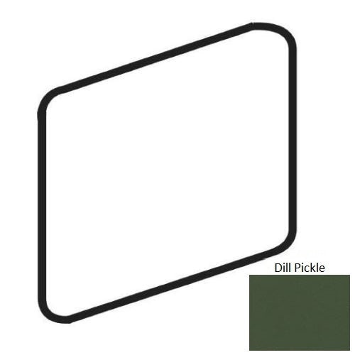 Bright & Matte Dill Pickle Ceramic Wall Trim - 2" X 2" Bullnose Outcorner